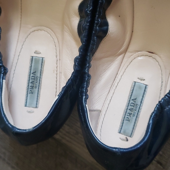 Prada ballerina bow flats size 38.5 - Picture 7 of 12